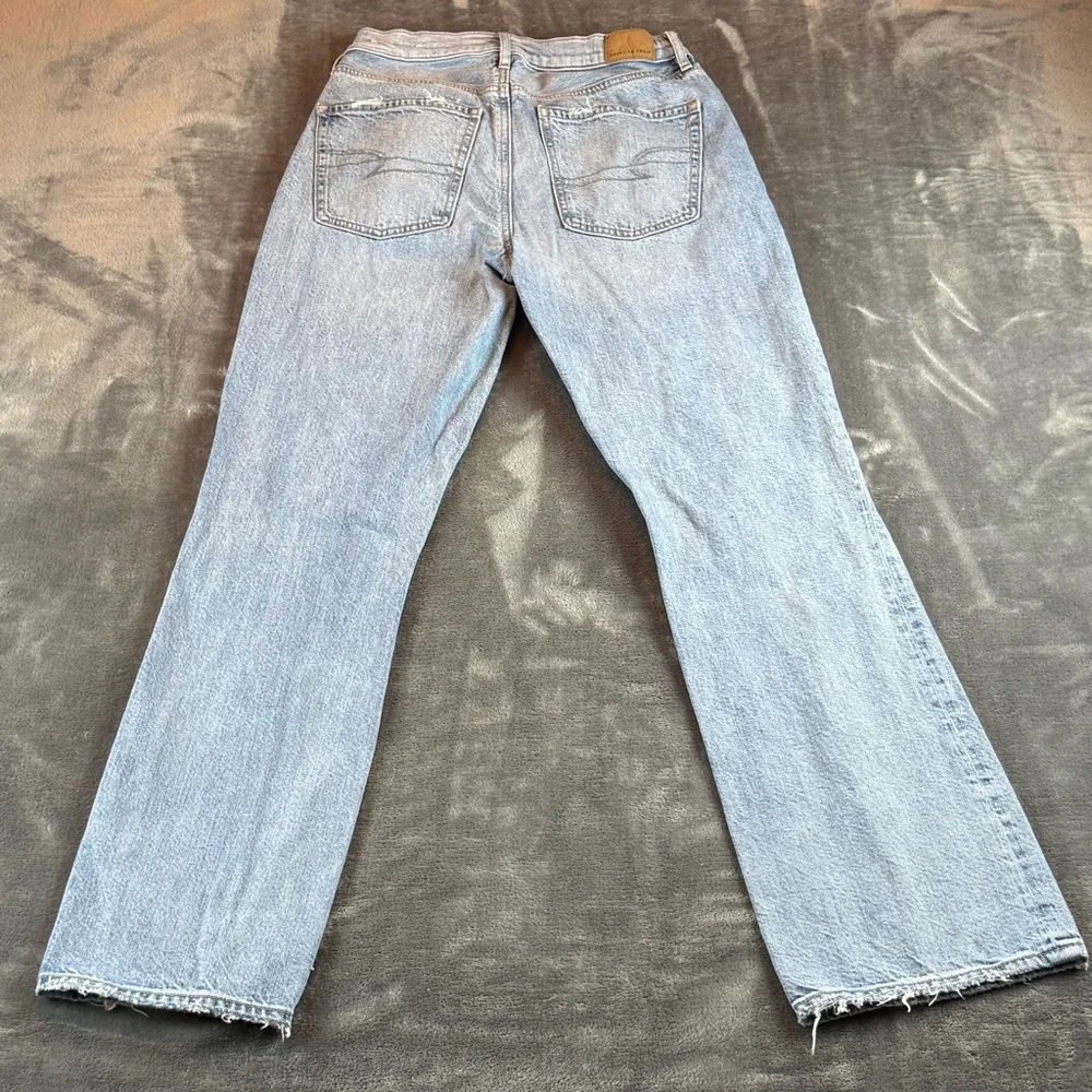 American Eagle Women's‎ Jeans 90's Bootcut Mid Rise Size 4 Regular Distressed